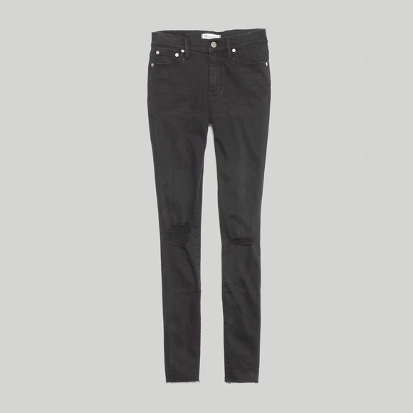 Madewell 9” Mid-Rise Black Sea Skinny Jeans |Size 27| - Picture 1 of 7